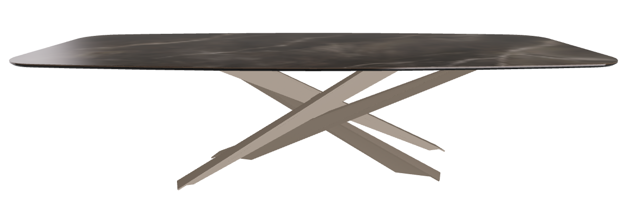 300x120x74.5h Barrel Shaped_Andromeda_Titanium Embossed