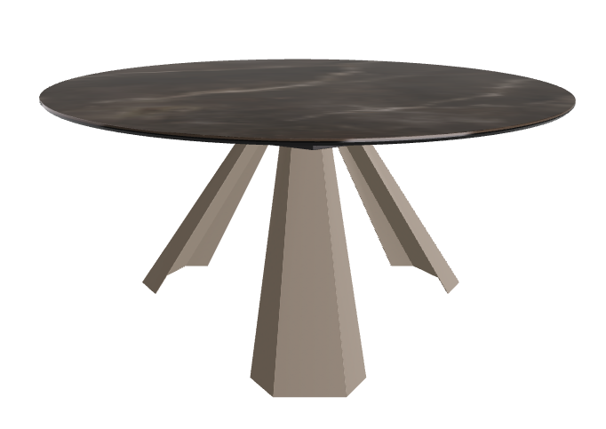 Diameter 158 x Height 73 cm_Andromeda_Titanium Embossed