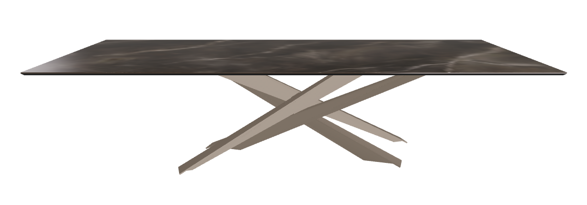 300x120x74.5h Rectangle Shaped_Andromeda_Titanium Embossed