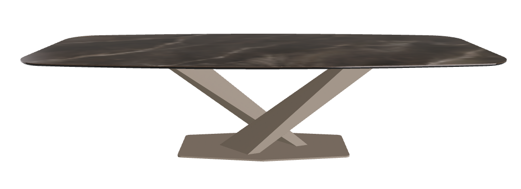 Cattelan Italia Stratos Keramik Barrel-Shaped Dining Table – 300x120x75h