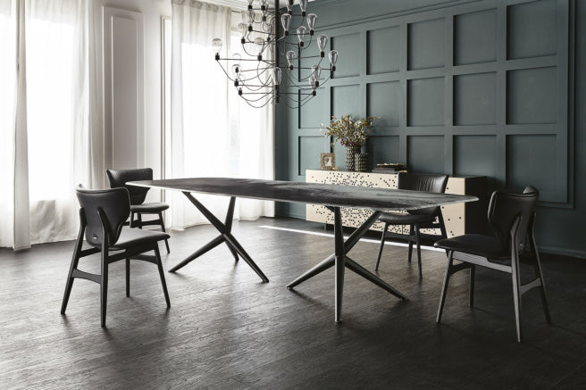 Cattelan Italia Atlantis Crystalart Rectangular & Barrel-Shaped Dining Table