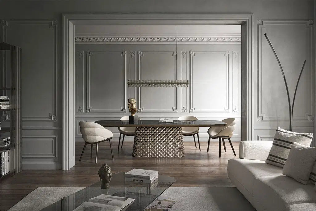 Cattelan Italia Camilla Dining Armchair – Fabric, Micro Nubuk & Synthetic Leather