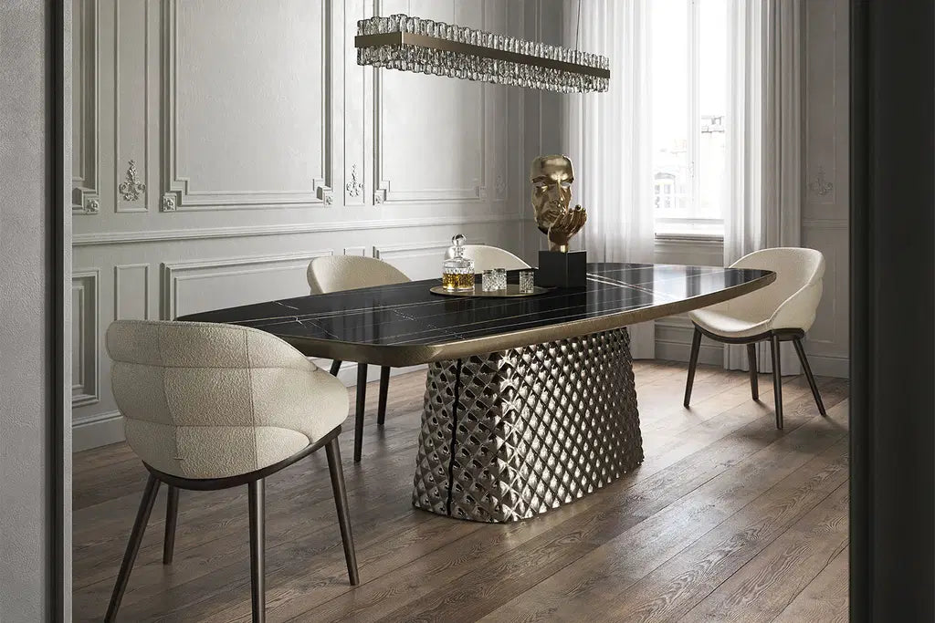 Cattelan Italia Camilla Dining Armchair – Fabric, Micro Nubuk & Synthetic Leather
