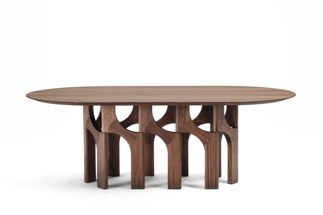 Porada Augusto Wood Oval Dining Table