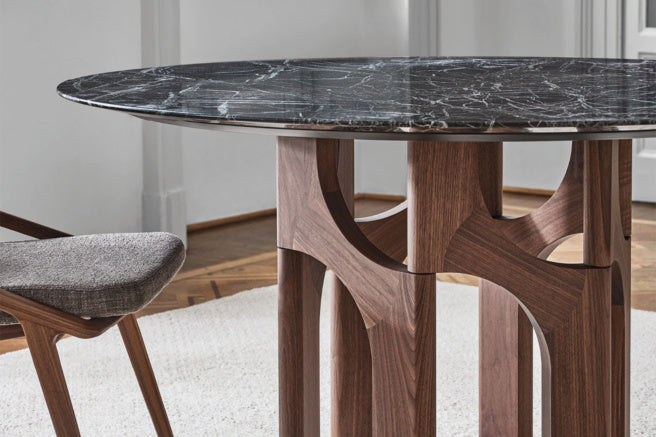 Porada Augusto Rock Round Dining Table