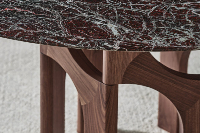 Porada Augusto Marble Round Dining Table