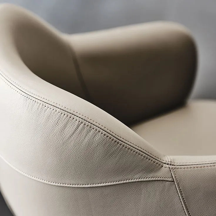 Cattelan Italia Bombè X Swivel Dining Armchair – Fabric & Synthetic Leather