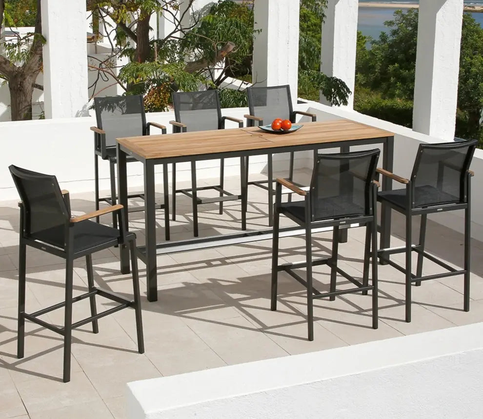 Barlow Tyrie Aura High Dining Table 200 Rectangular