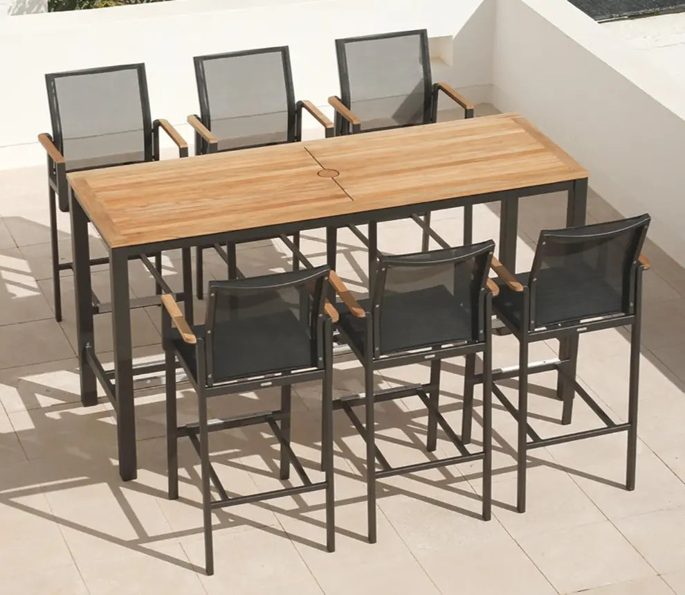 Barlow Tyrie Aura High Dining Table 200 Rectangular