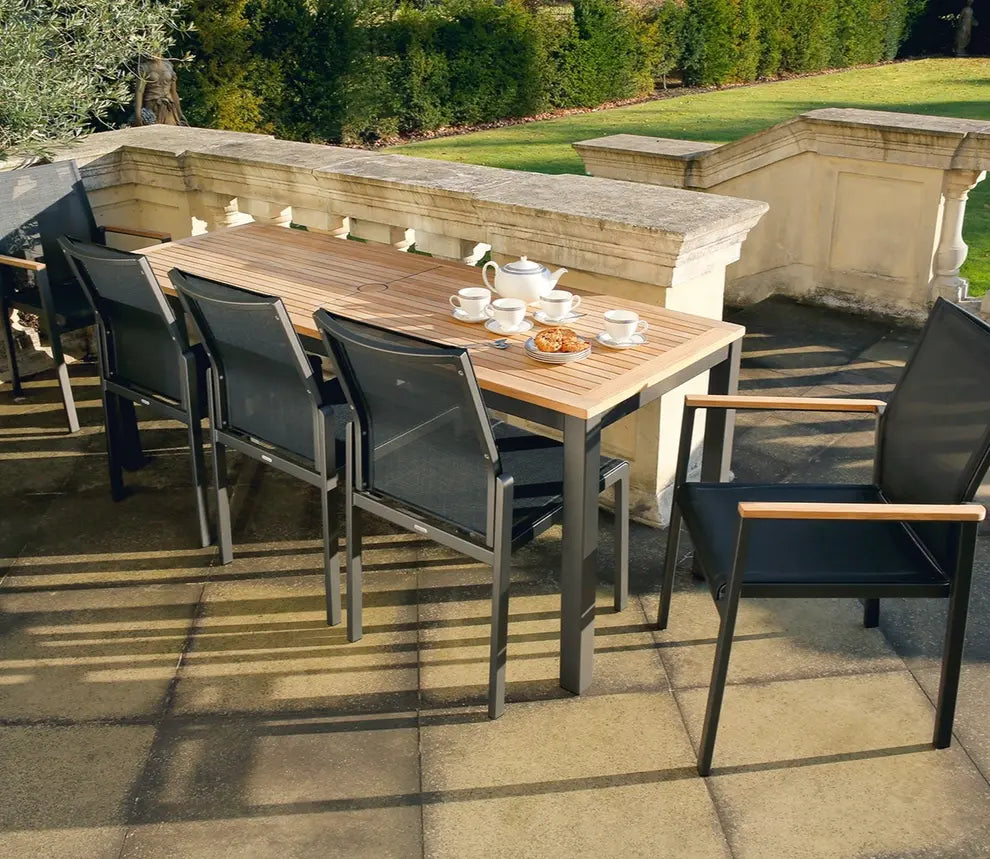 Barlow Tyrie Aura Narrow Dining Narrow Table 200 Rectangular