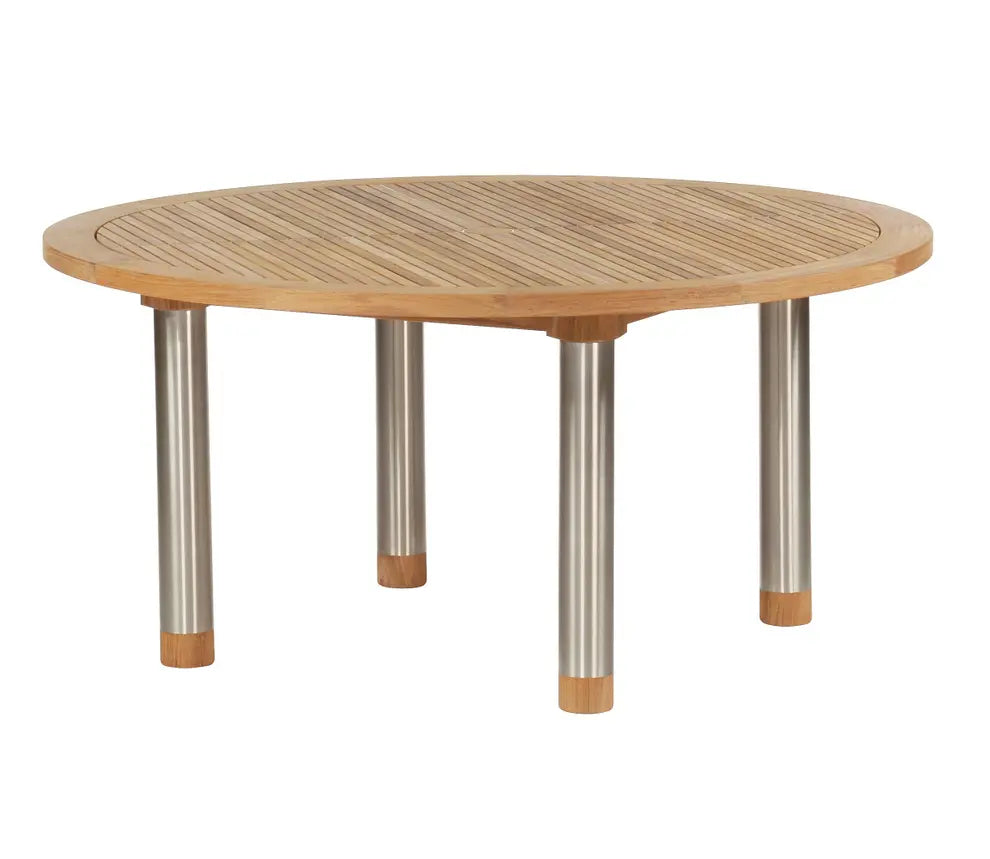 Barlow Tyrie Equinox Dining Table 150 Ø Circular With Teak Top