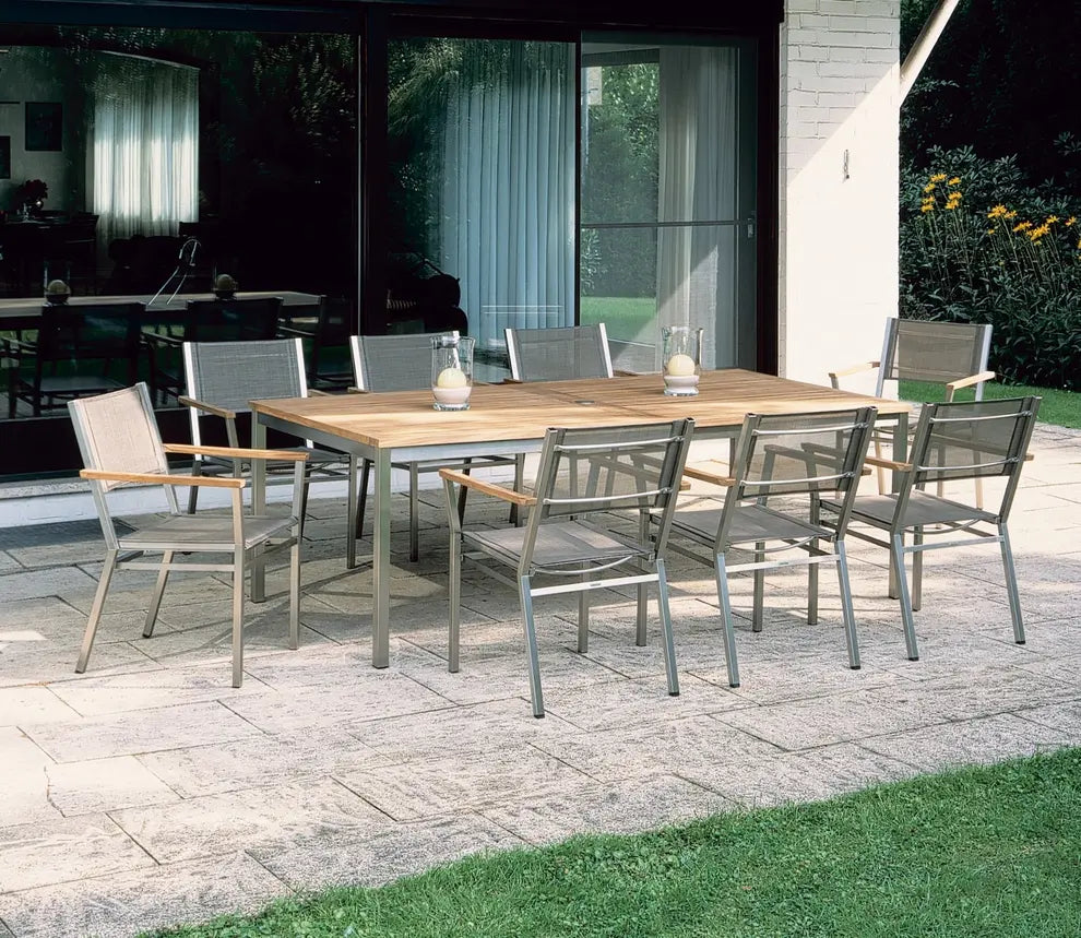 Barlow Tyrie Equinox Dining Table 220 Rectangular Teak Top