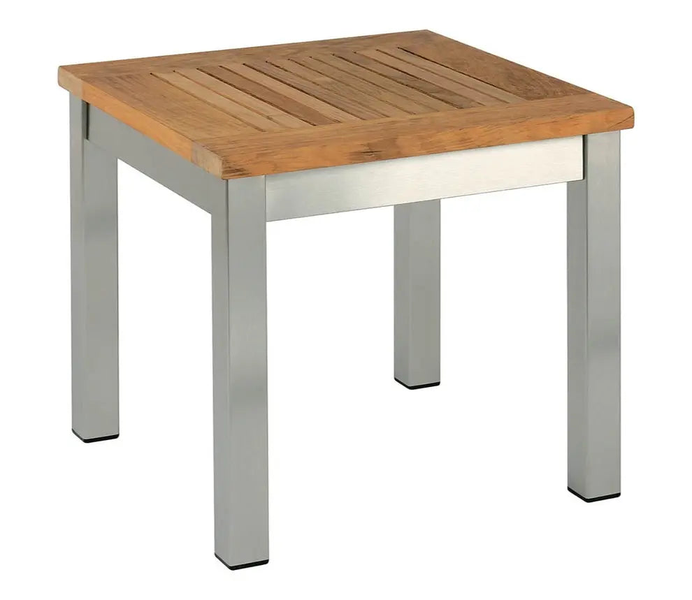 Barlow Tyrie Equinox Occasional Low Table 44 Square Teak Top