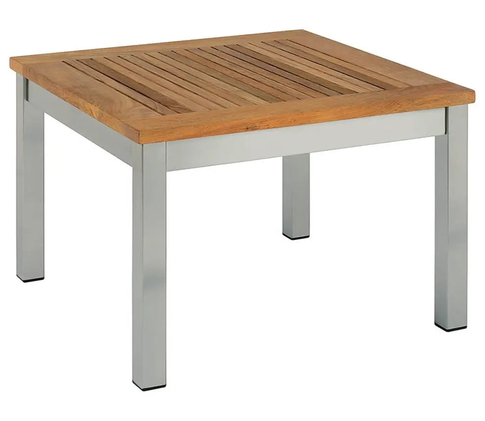 Barlow Tyrie Equinox Occasional Low Table 60 Square Teak Top
