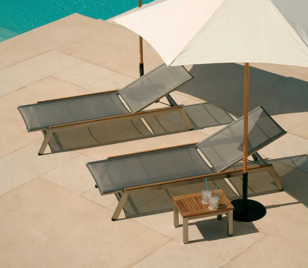 Barlow Tyrie Equinox Lounger with Teak Capping