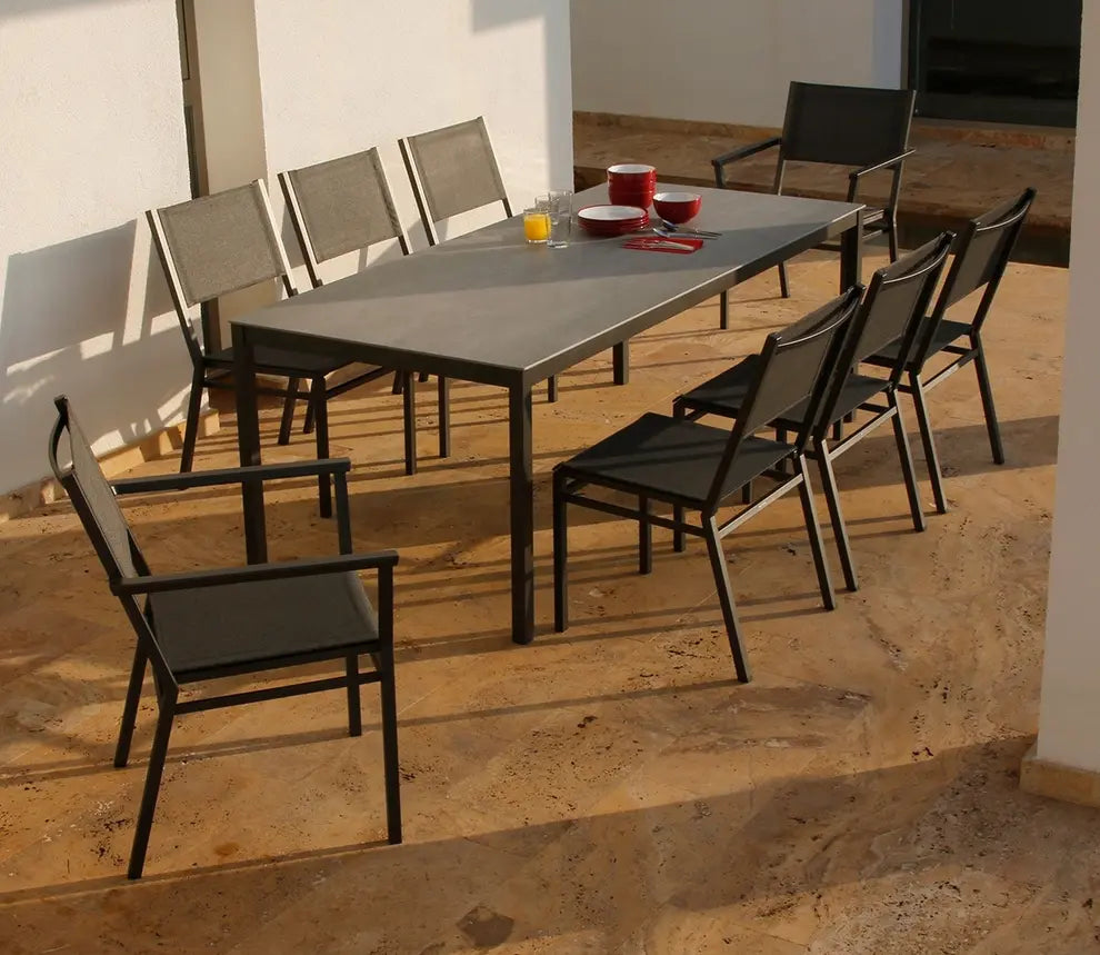 Barlow Tyrie Equinox Dining Table 200 Rectangular - Powder Coated