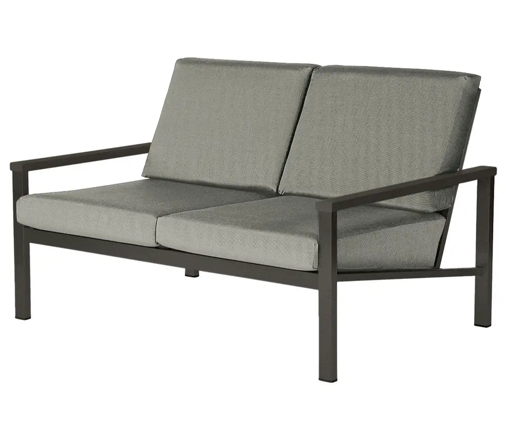 Barlow Tyrie Equinox Occasional Deep Seating Two-Seater Settee - Powder Coated