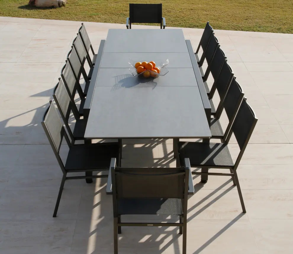 Barlow Tyrie Equinox Dining Extending Table 360 Rectangular - Powder Coated