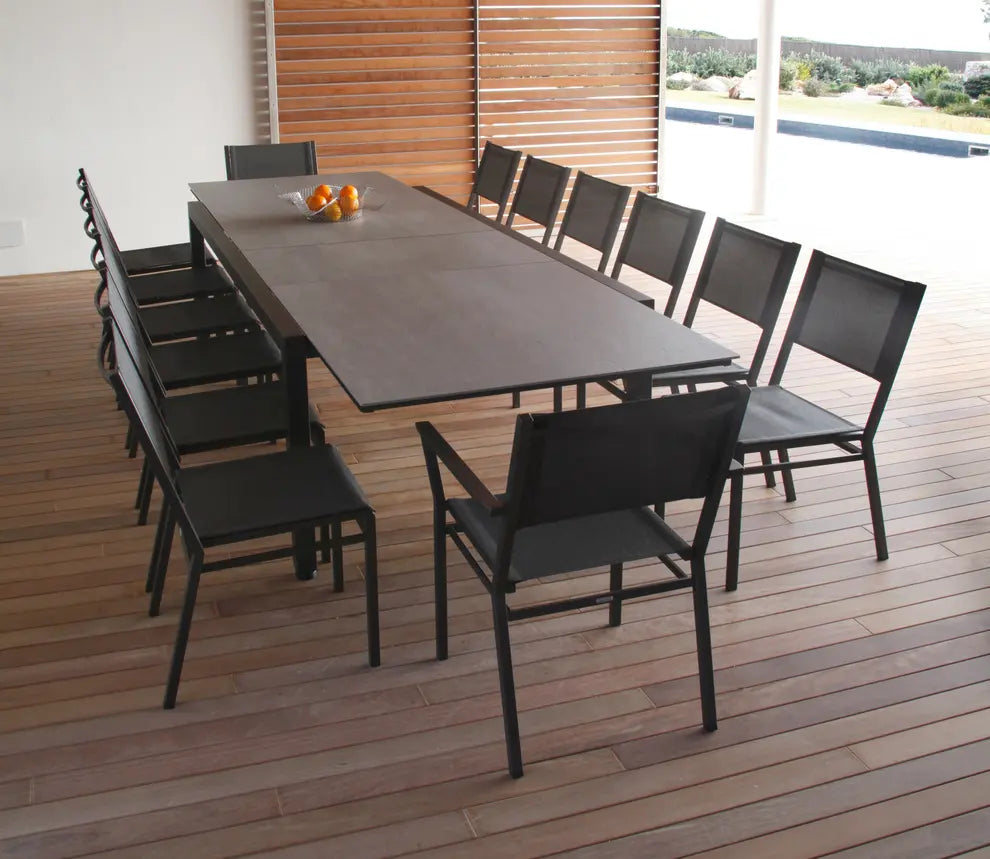 Barlow Tyrie Equinox Dining Extending Table 360 Rectangular - Powder Coated