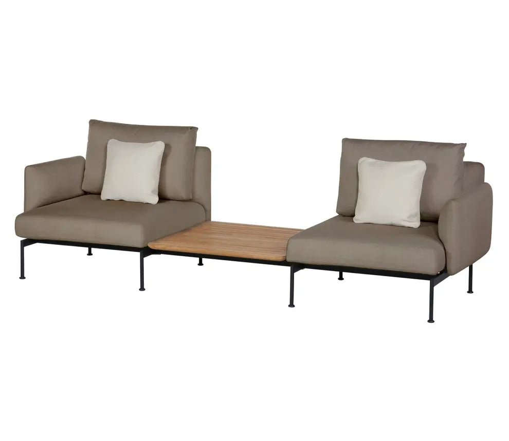 Barlow Tyrie Layout Deep Seating Companion Set Low Arms