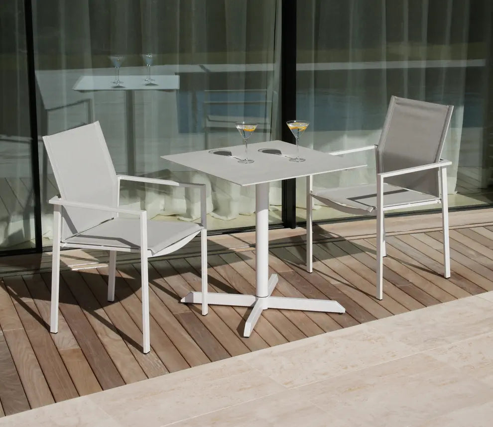 Barlow Tyrie Mercury Dining Armchair - Powder Coated