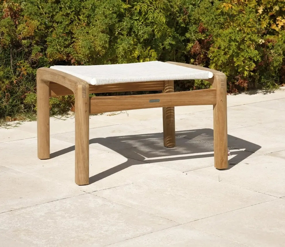 Barlow Tyrie Monterey Deep Seating Ottoman – Braided Cord Top