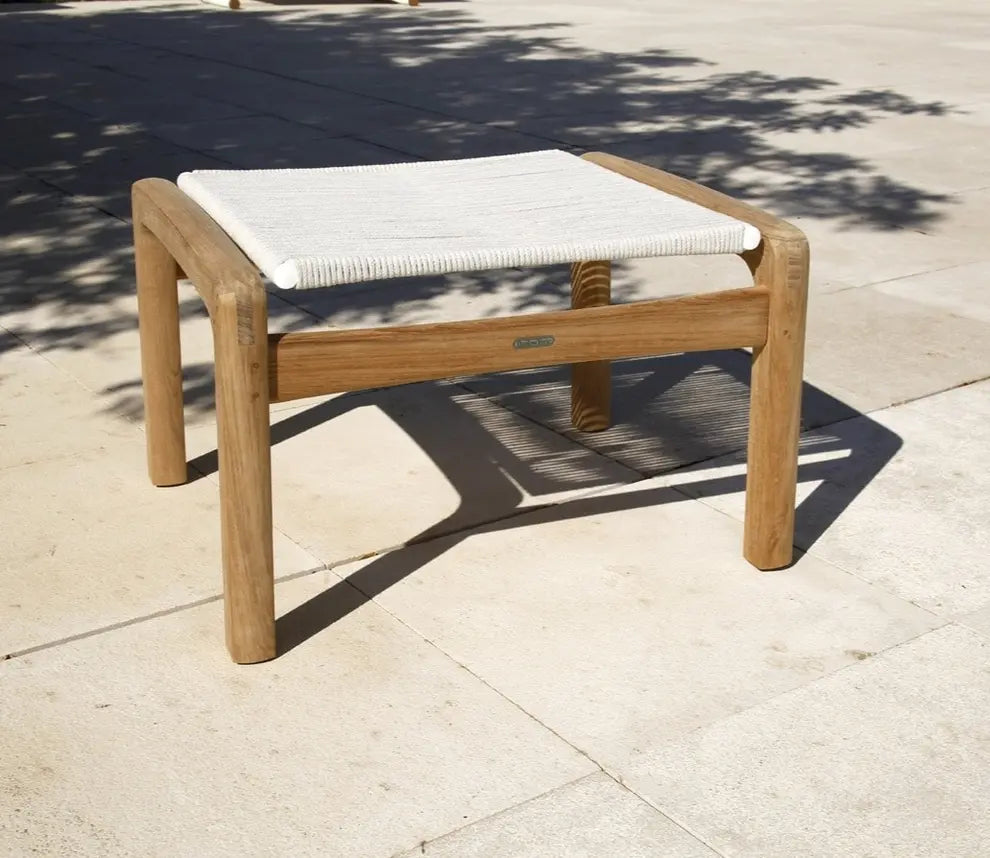 Barlow Tyrie Monterey Deep Seating Ottoman – Braided Cord Top