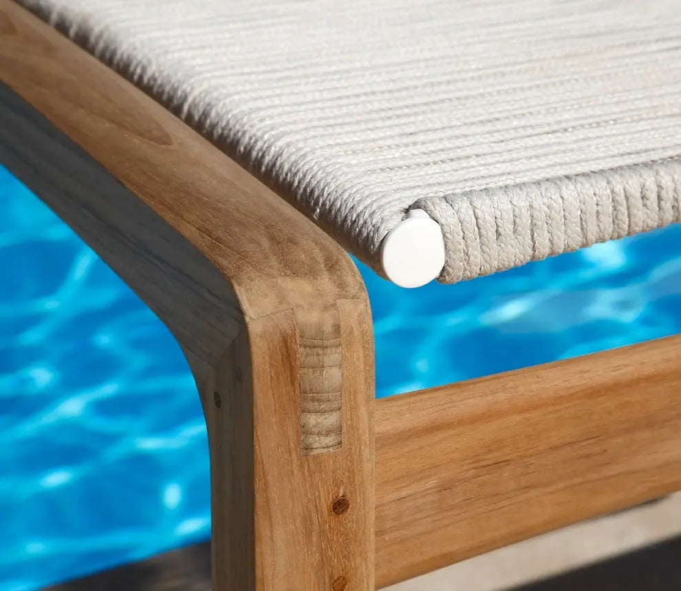 Barlow Tyrie Monterey Deep Seating Ottoman – Braided Cord Top