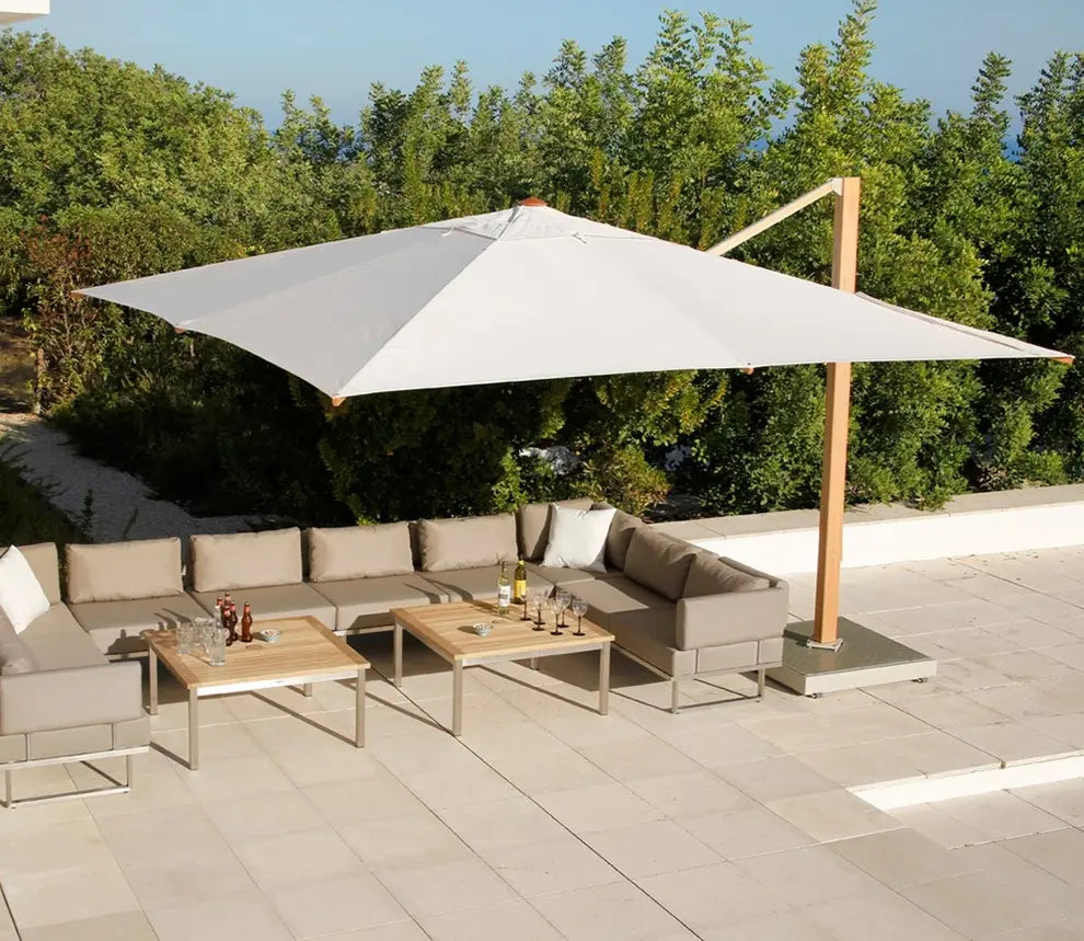 Barlow Tyrie Napoli Parasols Cantilever 4m X 4m Square