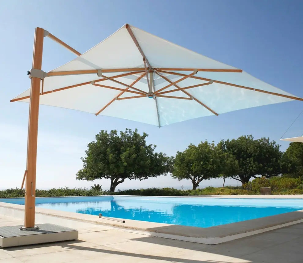 Barlow Tyrie Napoli Parasols Cantilever 4m X 4m Square