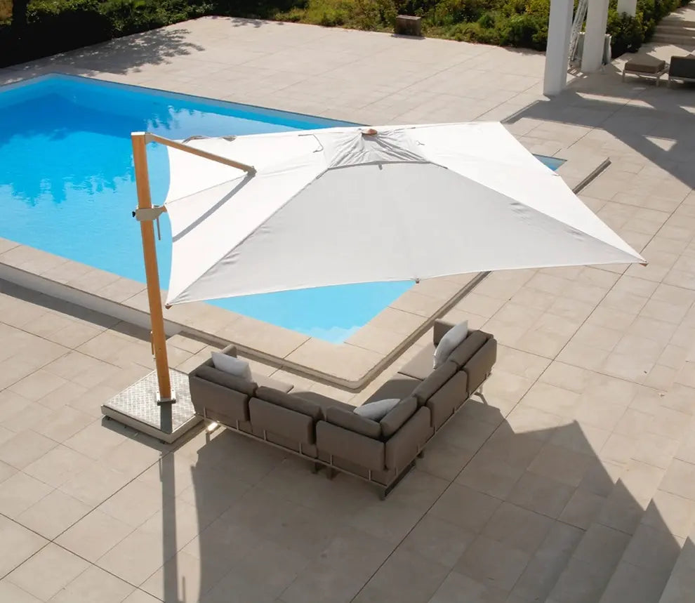 Barlow Tyrie Napoli Parasols Cantilever 4m X 4m Square