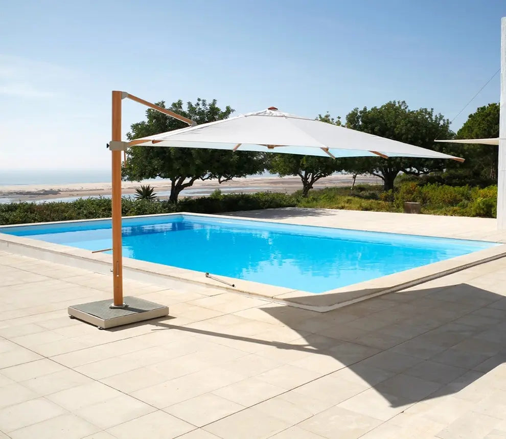 Barlow Tyrie Napoli Parasols Cantilever 4m X 4m Square