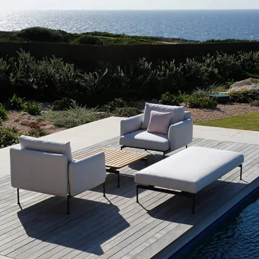 Barlow Tyrie Layout Deep Seating Double Ottoman
