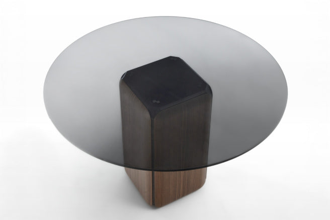 Porada Bay Glass Round Dining Table