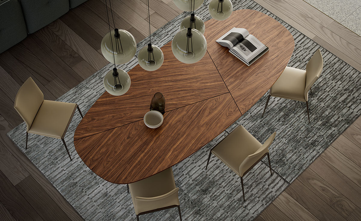 Cattelan Italia Tyron Wood Oval-Shaped Dining Table