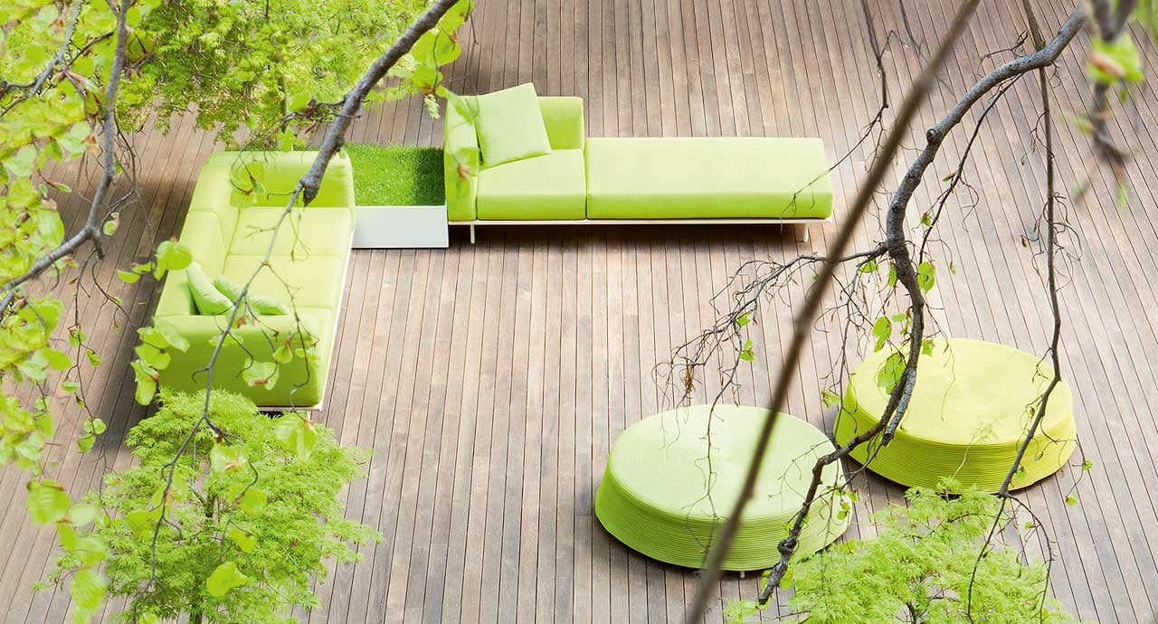 Paola Lenti Bench Nodular Banks And Planters