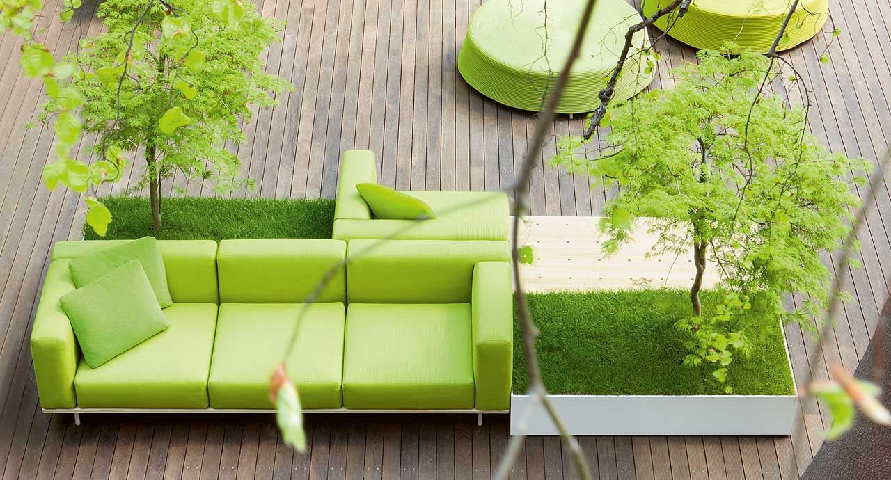 Paola Lenti Bench Nodular Banks And Planters