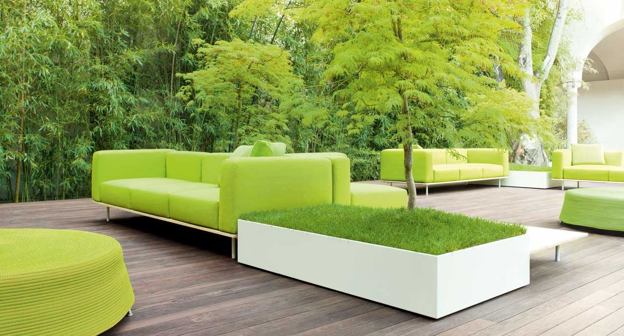 Paola Lenti Bench Nodular Banks And Planters