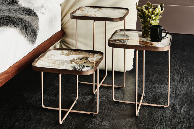 Cattelan Italia Benny Keramik Coffee Table ◻36x36x43h