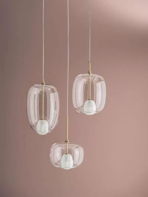 Blow Mini ceiling lamp for cluster compositions – can be combined with multiple ceiling rose 56
