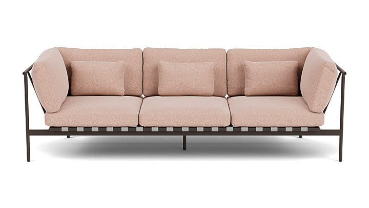 Barlow Tyrie Around Deep Seating Triple Lounge Sofa with Aluminium Arms