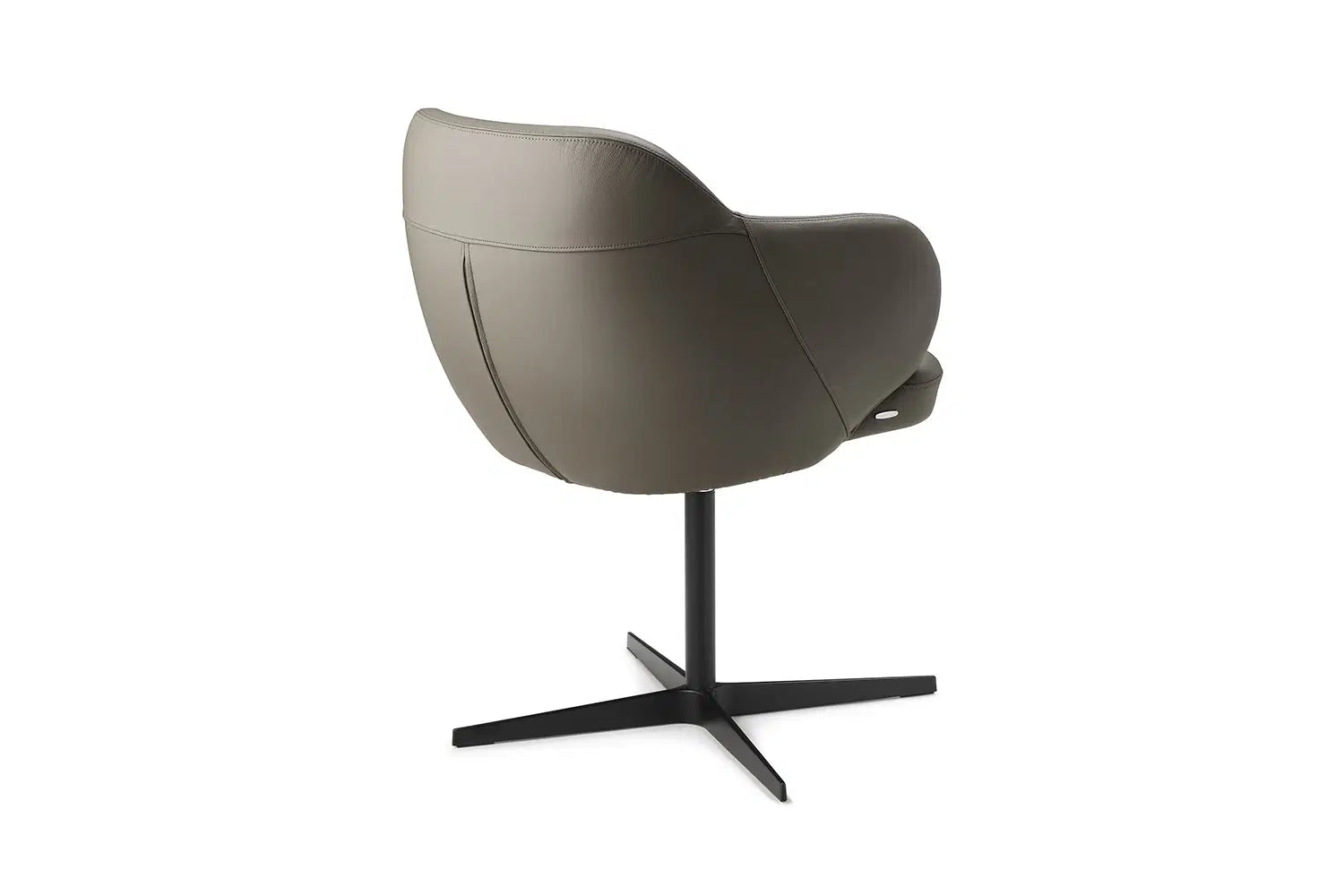 Cattelan Italia Bombè X Swivel Dining Armchair – Soft Leather & Glove Soft Leather