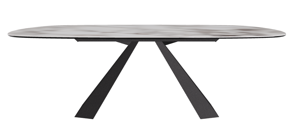 Cattelan Italia Eliot Keramik Biscuit Shaped Dining Table – 220x120x73h