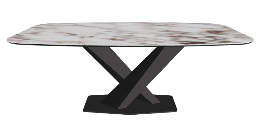Cattelan Italia Stratos Keramik Barrel Shaped Dining Table – 200x120x75h