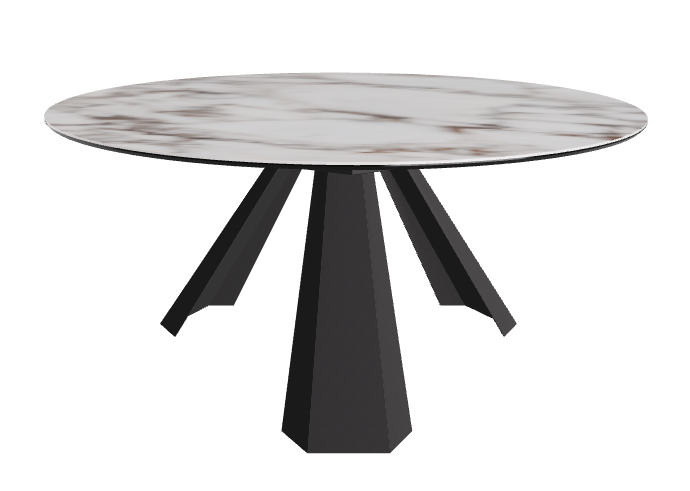 Diameter 158 x Height 73 cm_Breccia_Black Embossed