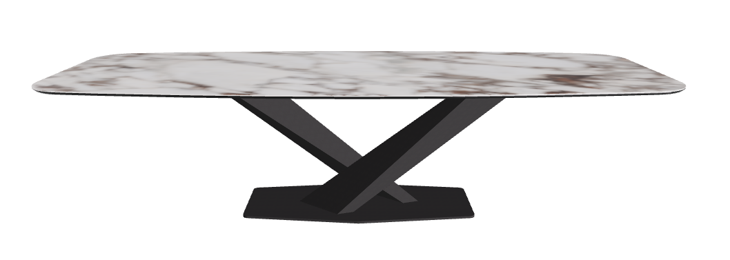 Cattelan Italia Stratos Keramik Barrel-Shaped Dining Table – 300x120x75h