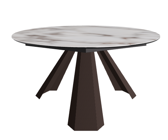 Diameter 140 x Height 73 cm_Breccia_Bronze Embossed