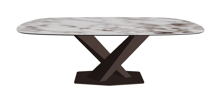Cattelan Italia Stratos Keramik Biscuit Shaped Dining Table – 200x120x75h