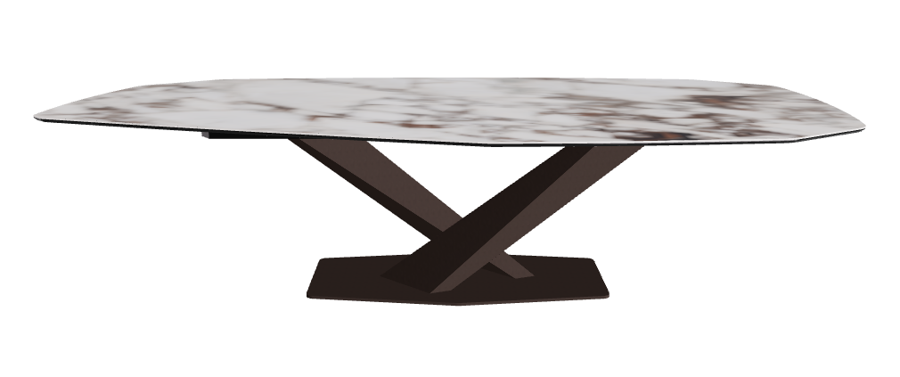 Cattelan Italia Stratos Keramik Biscuit & Polygon Shaped Dining Table