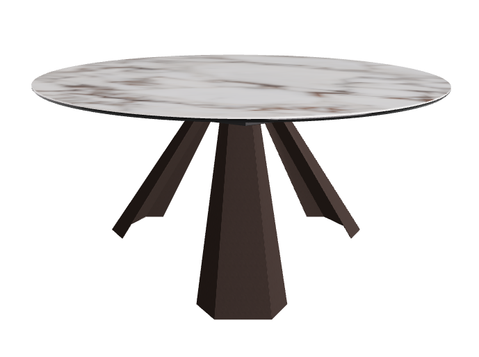 Diameter 158 x Height 73 cm_Breccia_Bronze Embossed